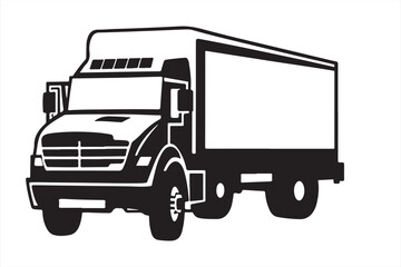 truck isolated on white background