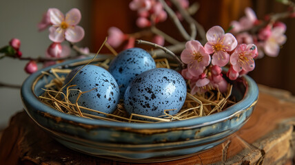 Fototapeta na wymiar Easter eggs: symbols of renewal, tradition, and new beginnings