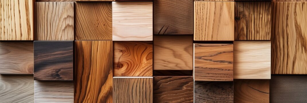 close up of various types of hard wood floor boards
