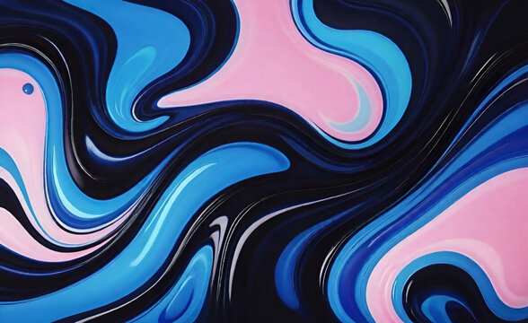 Vetor abstrato de m&aacute;rmore azul e rosa. Design de papel de parede de m&aacute;rmore com redemoinhos naturais de m&aacute;rmore e poeira