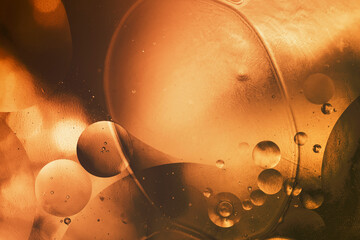 abstract fluid background with golden light