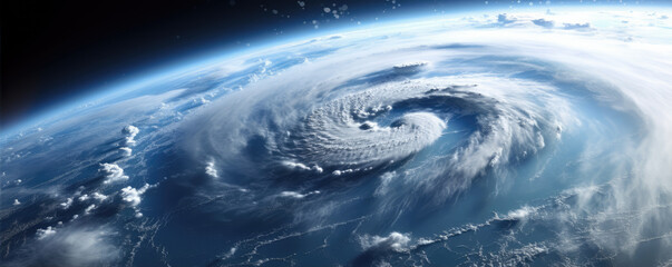 Tornado visible above the Earth