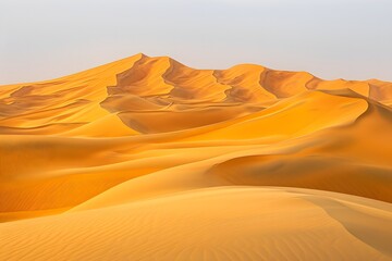 bright orange sand in desert sand dunes natural landscape 