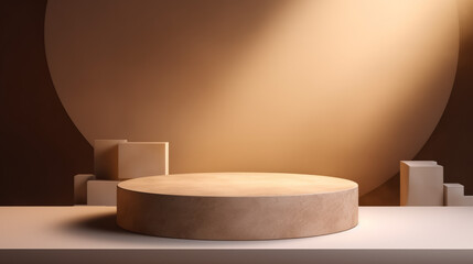 Elegant Stone Podium product display for product presentation