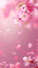 Spring Equinox Day Japan Flower Viewing Festival Sakura Cherry Blossoms Bokeh De Focused Background