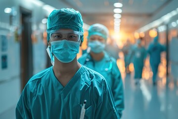 Fototapeta na wymiar Healthcare, happy doctor and portrait of man in clinic for insurance, wellness and medical service.