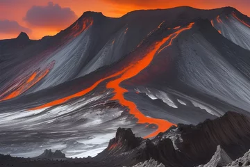 Fotobehang volcano © adel