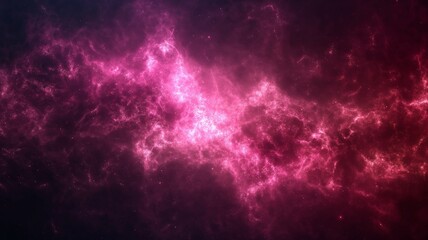 Abstract Cosmic Nebula Background in Pink and Purple Hues, Space Galaxy Texture for Science Fiction Artwork or Astronomy Concepts