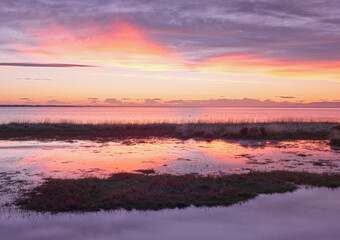 Lake Ellesmere, Canterbury, Südinsel, Neuseeland, Ozeanien