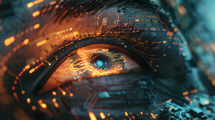Cybernetic Vision: The Fusion of an Eye and Circuit Board
