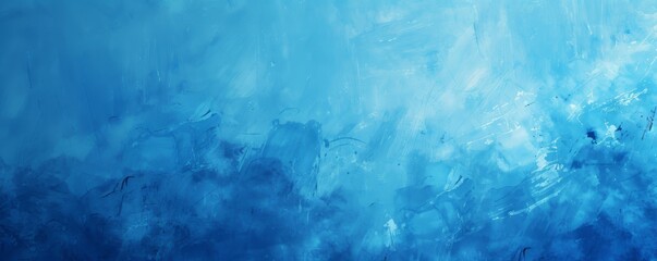 blue background paint strokes.