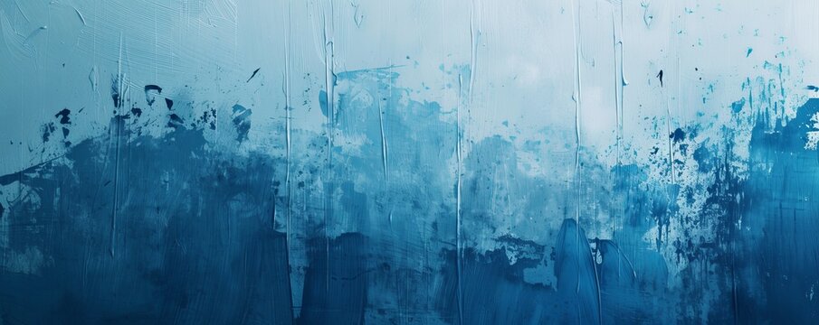 blue background paint strokes.