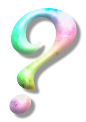? - question mark - font symbol - multicolor,  ideal for websites, e-mail, sublimation greetings, banners, cards,tprints, cricut, silhouette,
  - obrazy, fototapety, plakaty