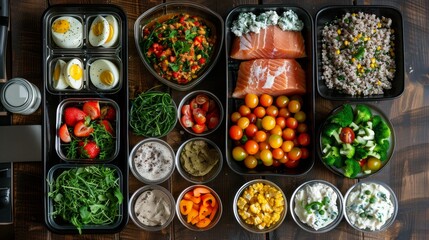 Fototapeta premium Healthy food in a container. Provide healthy food