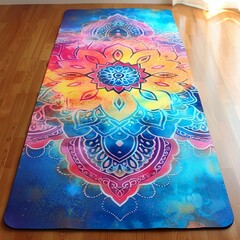 Colorful yoga mat