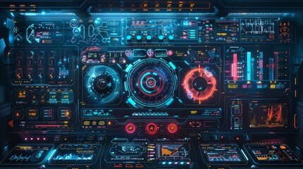 Obraz premium 3D Rendering UHD Information.