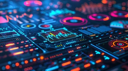 Obraz premium 3D Rendering UHD Information.