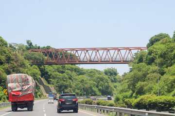 transportation bridge over the toll road