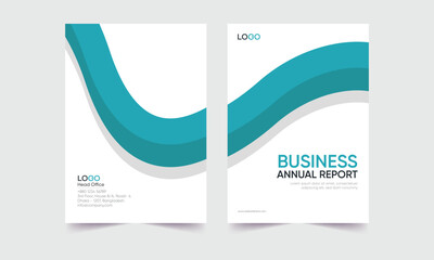 Fototapeta premium brochure front page design, simple brochure cover template