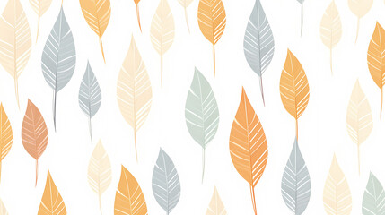 Fototapeta na wymiar Seamless background picture, leaves pattern