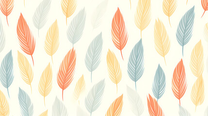 Obraz premium Seamless background picture, leaves pattern