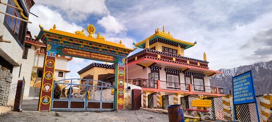 Buddhist Monastery In the Himalayas (Key Monastery) - obrazy, fototapety, plakaty