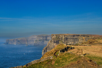Cliffs of Moher in Ireland at sunny day, Co. Clare