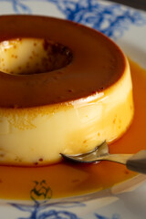 pudim de leite or brazilian pudding with condensed milk