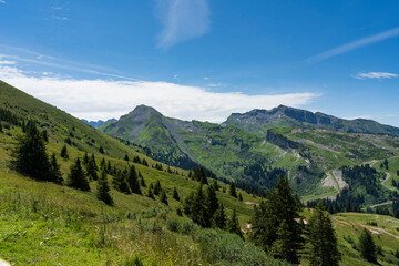Fototapeta na wymiar Les plus beaux clichés de paysages Montagnes de Chatel- France