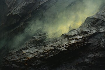 a mountain with smoke coming out of it - Powered by Adobe