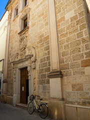 A bicycle at the door of Capella Sant Crist Ciutadella de Menorca