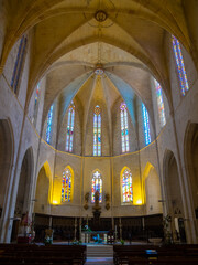 Fototapeta na wymiar High altar of the Ciutadella de Menorca Cathedral