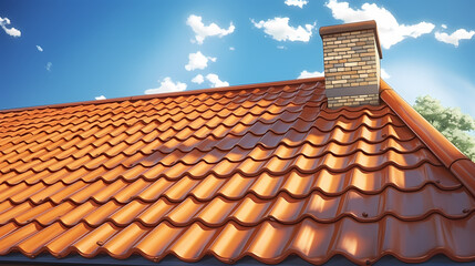 Naklejka premium house roof,house roof top view