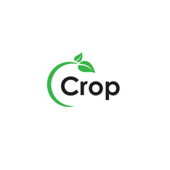 Fototapeta premium Farmer leaf logo flat vector design