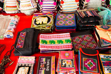 tribal handicraft on sale in Chiang Mai