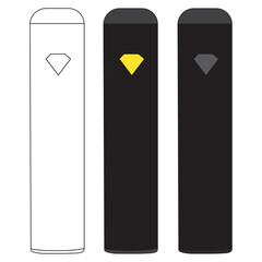 A disposable nicotine vaporizer pen