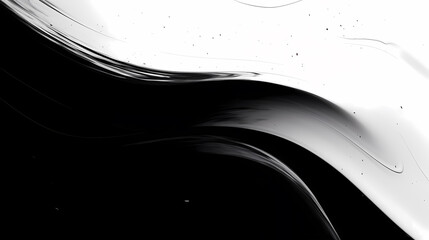 Black paint splashed on white surface, suitable for art, design and creative projects