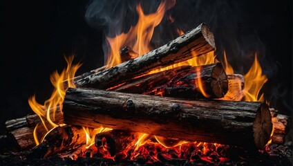  The blazing intensity of a roaring fire in stunning high definition 