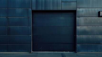 Close-up of a modern garage door. Aesthetic appearance with a modern effect. Generative AI