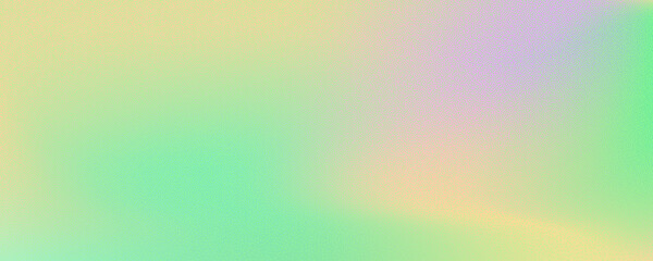 Obraz premium Abstract background featuring a holographic blur with a color gradient.Vector grain noise texture, and watercolor blend.Neon iridescent colors creating a smooth gradation effect.