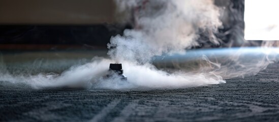 cleaner meticulously rejuvenates a carpet