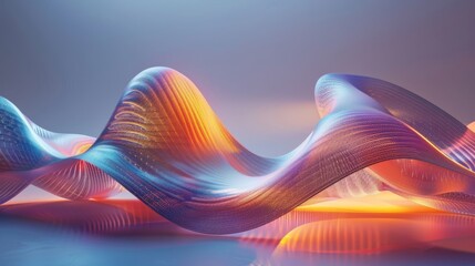 Flowing canvas of vibrant color waves suggesting movement and light