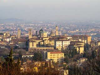Obraz premium Bergamo Città Alta from San Vigilio