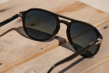 sunglasses on the table