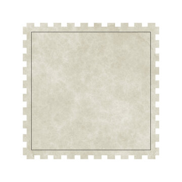 blank postage stamp - isolated