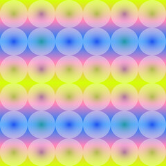 Abstract seamless pattern. Colorful circles geometric design. Vector illustration