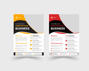Creative & professional flyer design mock up