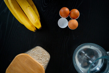 Homemade goodness: A kitchen scene set for baking banana bread joy - 747591505