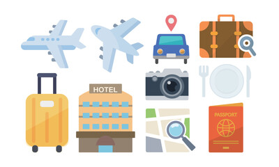 旅行に関連したアイコン