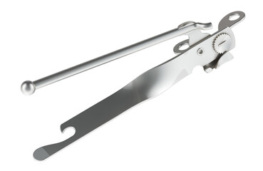 Manual Can Opener, Tin Opener, 3D rendering isolated on transparent background